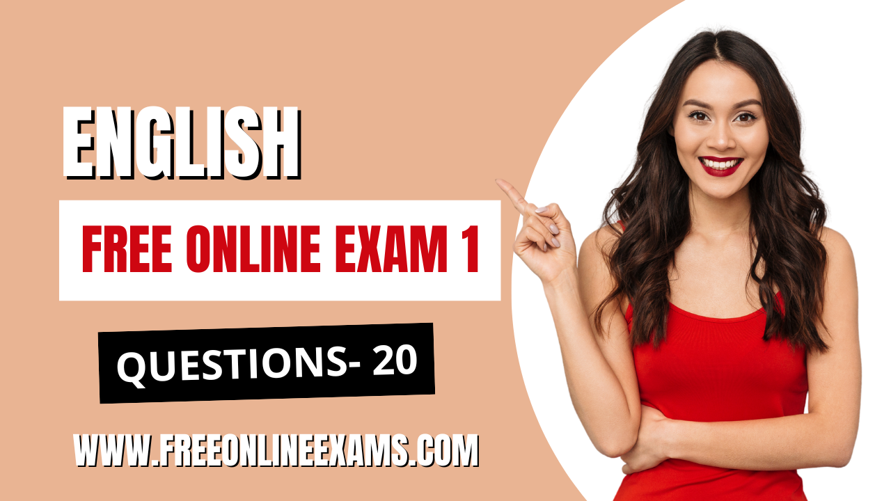 English Free Online Exam 1