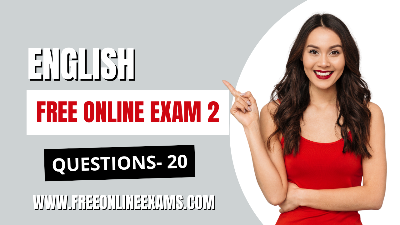 English Free Online Exam 2